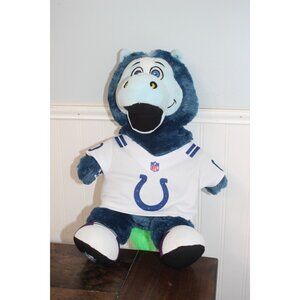 Build-A-Bear Workshop Indianapolis Colts Mascot Blue Plush With NFL Jersey 16"